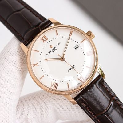 Vacheron Constantin 9015 Movement 28800/H 316L Steel Waterproof 50m 40mm Rose Gold/Gold Case Watch
